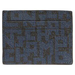 NWT Longchamp Le Pliage LGP Leather Card Case BLACK NAVY 100% AUTHENTIC